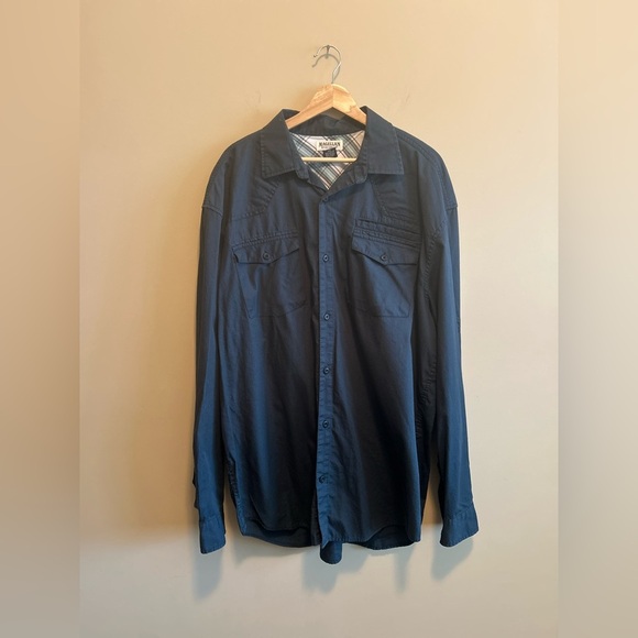 Magellan Sportswear | Navy Blue Button-Up Shirt, Men’s XXL - Picture 7 of 7